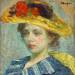 Woman with Hat with Flowers